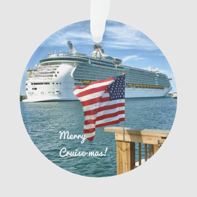 Sail-Away Merry Cruisemas Ornament (Front)