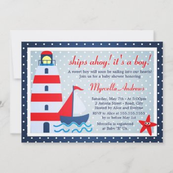 Sail Away Sailboat Baby Shower Invitation by Jujulili at Zazzle