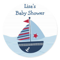 Sail Away Sailboat Envelope Seals Stickers