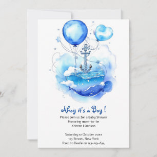 Sail Away to Joy: Nautical Baby Shower Invitation