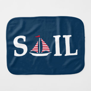 Sail Baby Burp Cloth