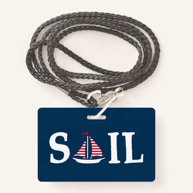 Sail Badge (Front with Lanyard)