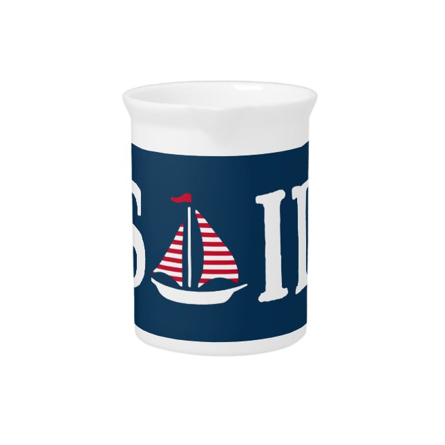 Sail Beverage Pitcher (Front)