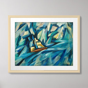 Sail Boat Amadeo de Souza-Cardoso Framed Art