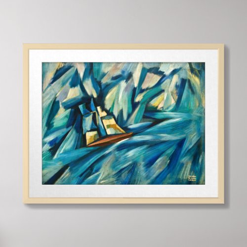 Sail Boat  Amadeo de Souza_Cardoso Framed Art