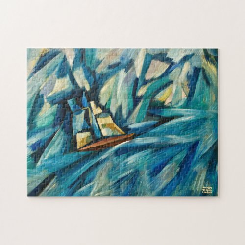 Sail Boat  Amadeo de Souza_Cardoso Jigsaw Puzzle