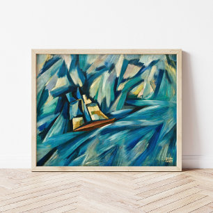 Sail Boat Amadeo de Souza-Cardoso Poster