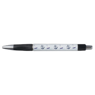 Sail Boat and Anchor Pattern Pen