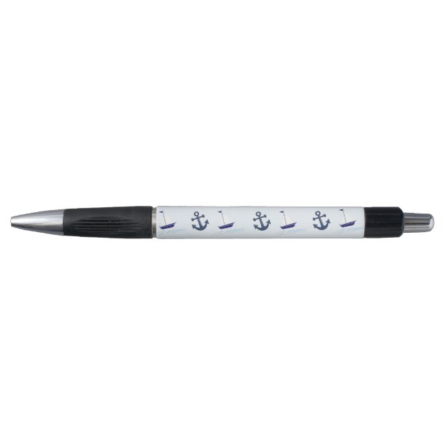 Sail Boat and Anchor Pattern Pen (Front)