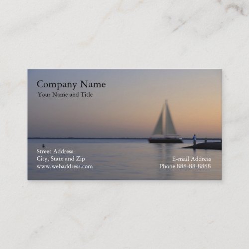 Sail Boat Business Card
