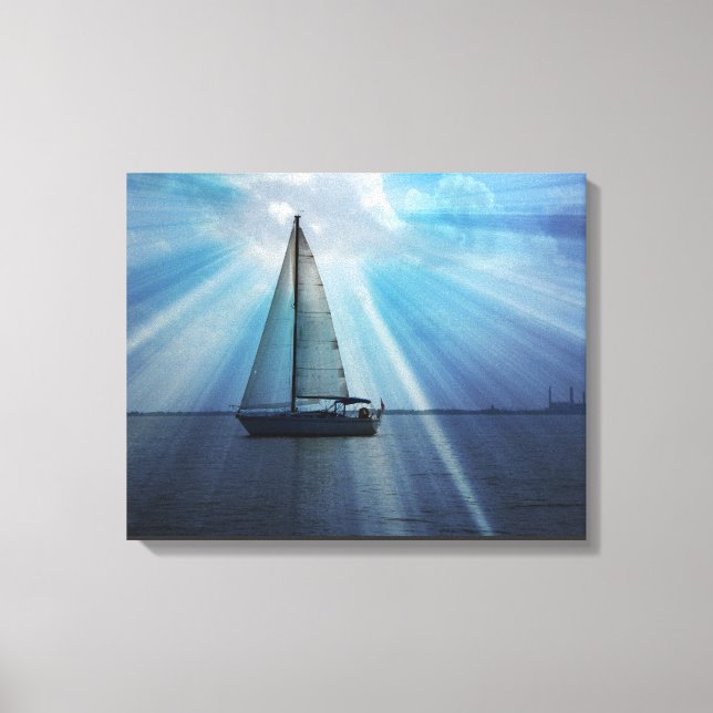 Sail Boat Canvas Wrap Print (Front)