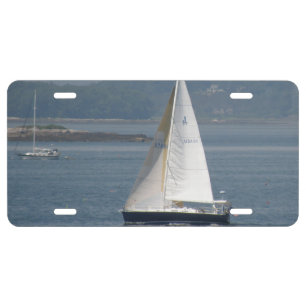 Sail Boat License Plate