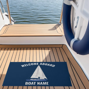 Sail Boat Name  Doormat