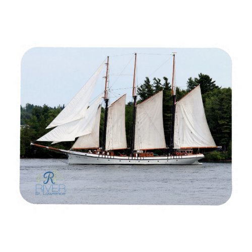 Sail Boat On The St. Lawrence Magnets