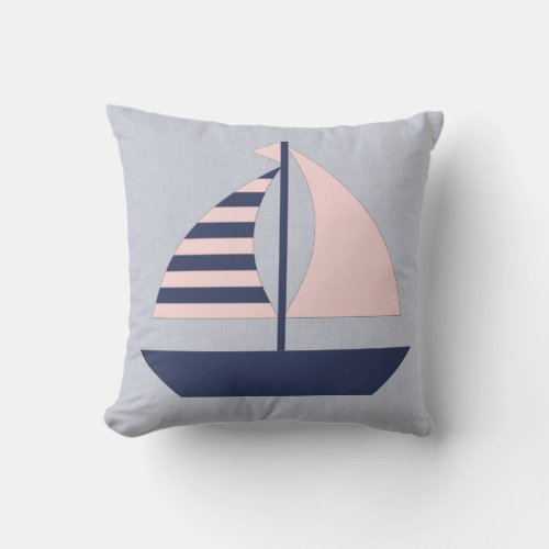 Sail Boat Pillow