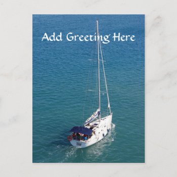 Sail Boat Post Card by TheCardStore at Zazzle