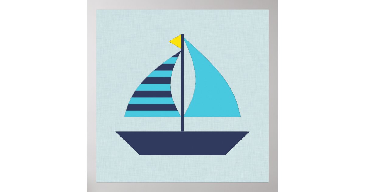 Sail Boat Poster Zazzle