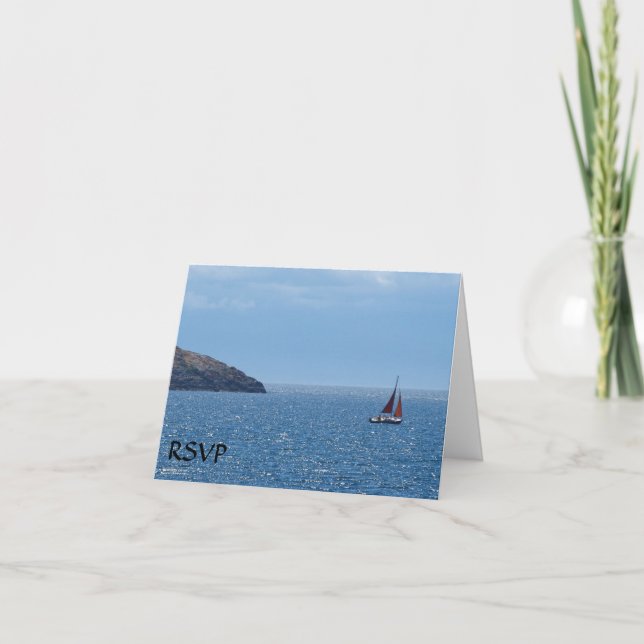 Sail Boat RSVP Cards (Front)