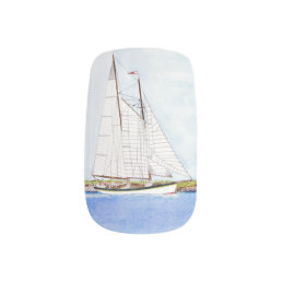 Sail Boat Sailing Ship Ocean Nail Art Sticker