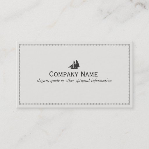 Customizable Sail Boat Business Card