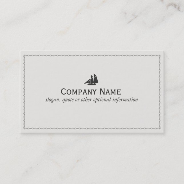 Sail Boat Sailor Nautical Business Card (Front)