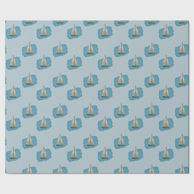 Sail boat wrapping paper (Seam)