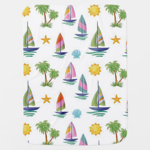 “Sail Boats ” Baby Blanket