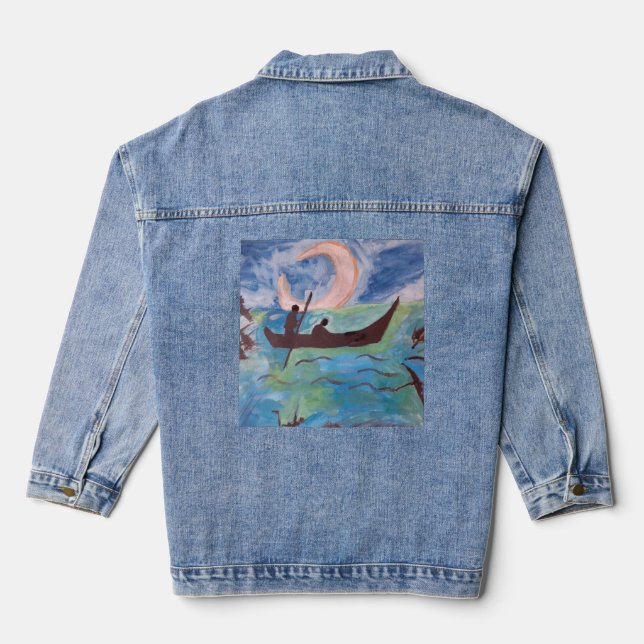 Sail by Moonlight Denim Jacket (Back)