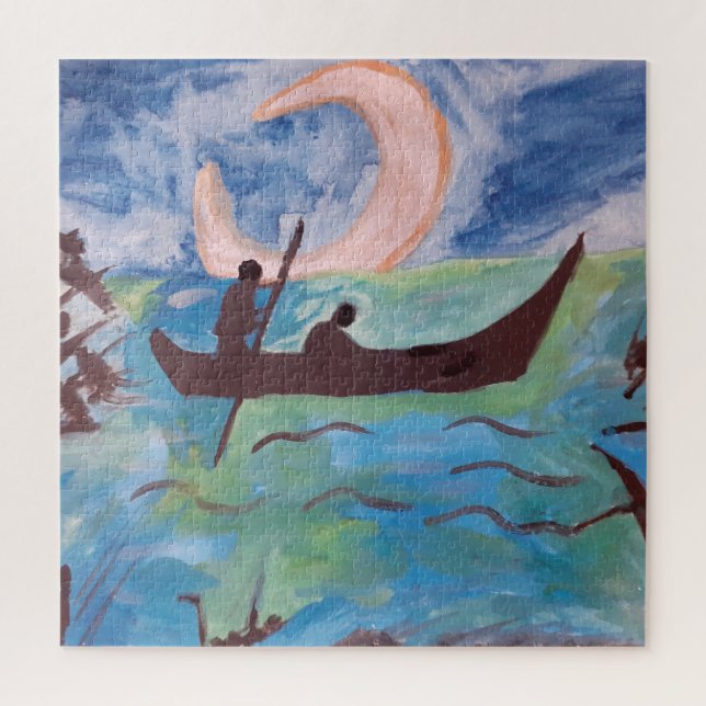 Sail by Moonlight Jigsaw Puzzle (Vertical)
