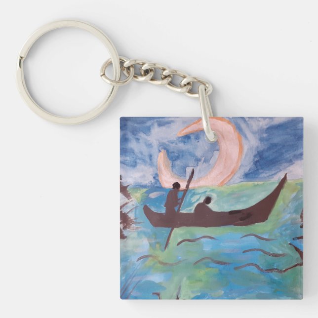 Sail by Moonlight Keychain (Front)