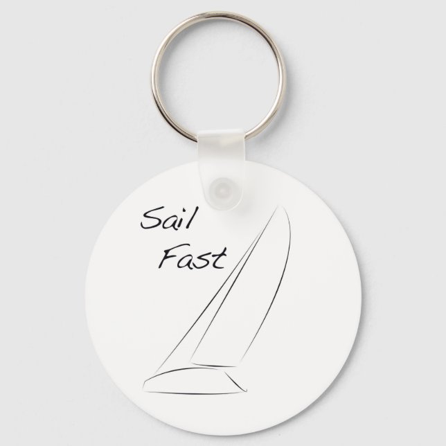 Sail Fast Keychain (Front)