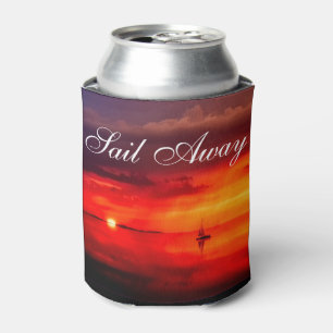 Sail into the Sunset Can Cooler
