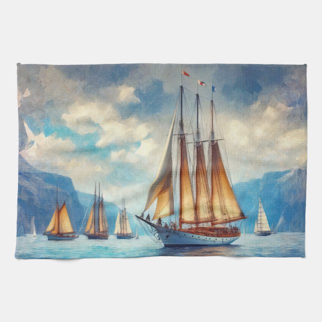 Sail Kitchen Towel (Horizontal)