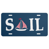Sail License Plate