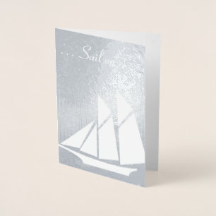 Sail On 65th Birthday Foil Card
