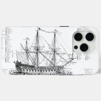 Sail Ship Iphone 15 Pro Max Case by ZunoDesign at Zazzle