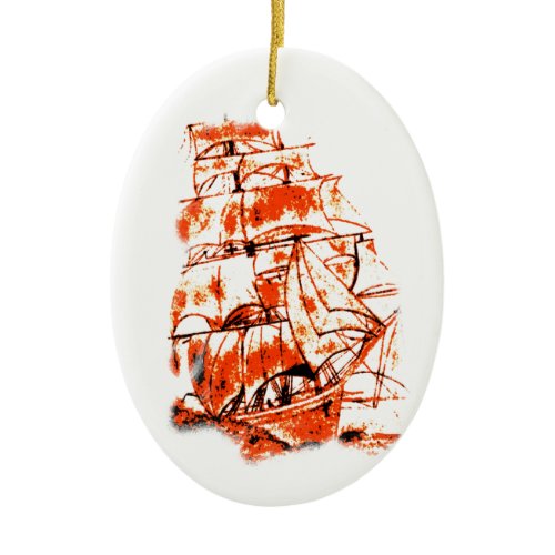 Sail Ship Ornament