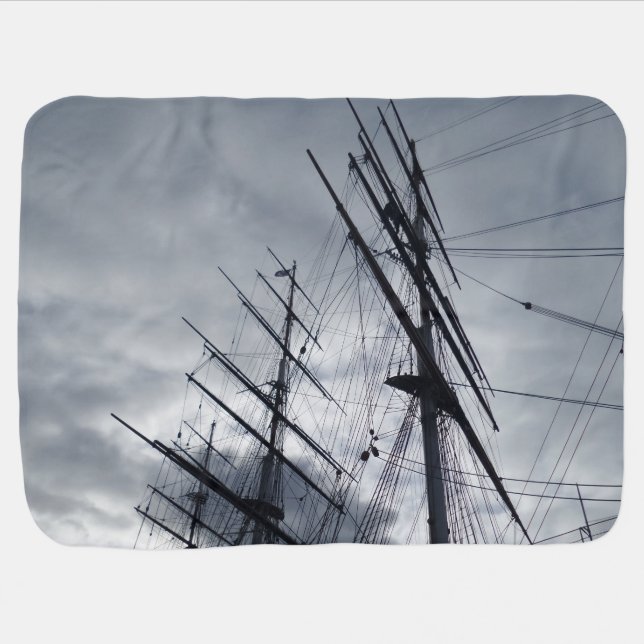 Sail Shrouds Baby Blanket (Horizontal)