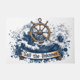 "Sail the Unknown" - Nautical-Inspired Design Doormat