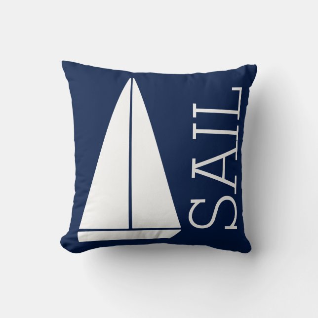 Sail Throw Pillow (Front)