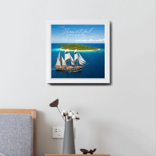 "Sail to Paradise" Wall Art – Ocean Voyage with Is