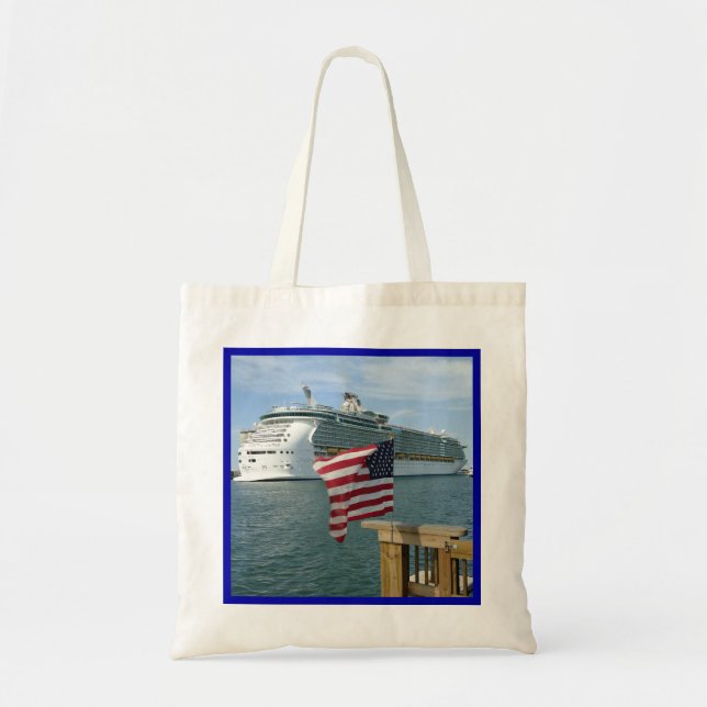 Sailaway with Flag Tote Bag (Front)