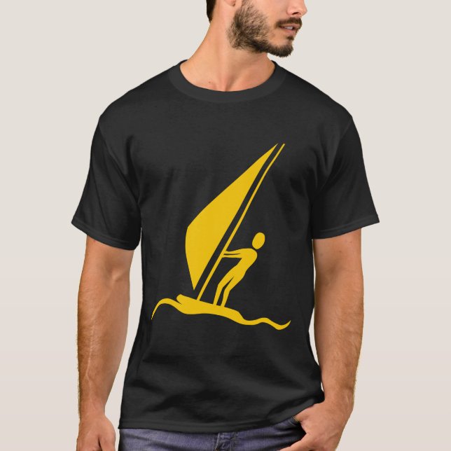 Sailboarding - Amber T-Shirt (Front)