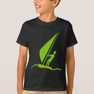Sailboarding - Martian Green T-Shirt