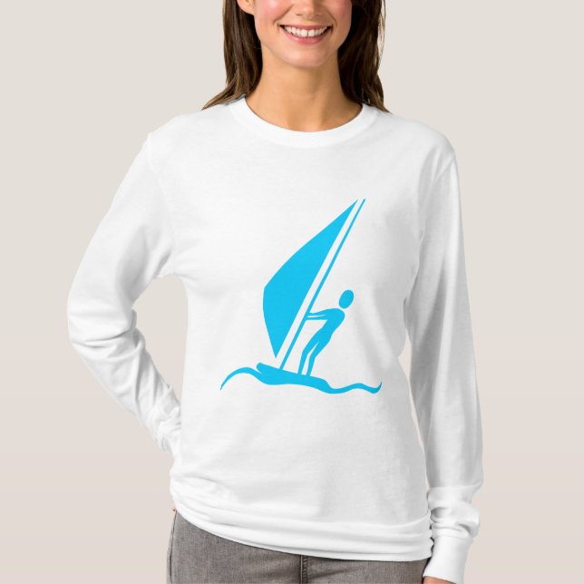 Sailboarding - Sky Blue T-Shirt (Front)