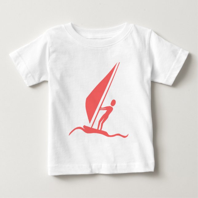 Sailboarding - Tropical Pink Baby T-Shirt (Front)