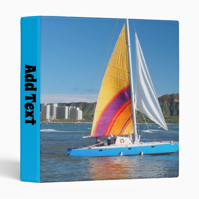 Sailboat 3 Ring Binder (Front/Spine)