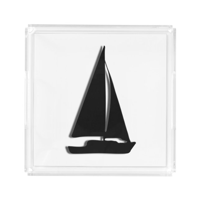 Sailboat Acrylic Tray (Front)