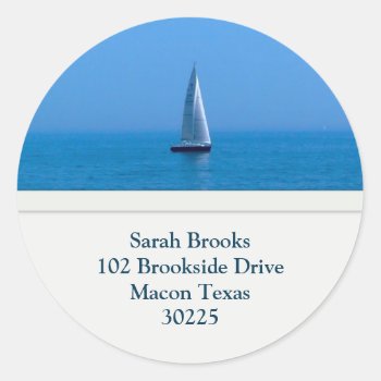 Sailboat Address Labels by KELLBELL535 at Zazzle