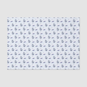 Sailboat and Anchor Tissue Paper